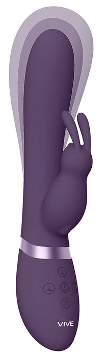Vibro Rabbit gonflable Taka 22 x 6cm Violet